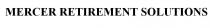 MERCER RETIREMENT SOLUTIONS