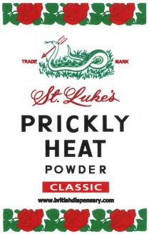 St. Luke's PRICKLY HEAT POWDER CLASSIC www.britishdispensary.com