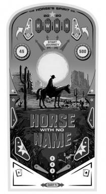 THE HORSE'S SPIRIT CO. 20 20 HWNN 45 START JOURNEY 500 HORSE WITH NO NAME 5 4 3 DAY 1