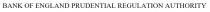BANK OF ENGLAND PRUDENTIAL REGULATION AUTHORITY
