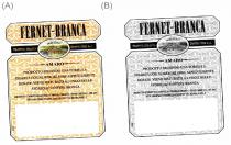 FERNET-BRANCA AMARO BRANCA PRODOTTO SECONDO UNA FORMULA SEGRETA CON NUMEROSE ERBE SAPIENTEMENTE DOSATE, VIENE MATURATO A LUNGO NELLE STORICHE CANTINE BRANCA
