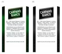 CARPANO BIANCO NEL 1786 ANTONIO BENEDETTO CARPANO INVENTAVA IL PRIMO VERMUT: UN APERITIVO ORIGINALE, A BASE DI VINO DI COLLINA, ZUCCHERO ED BRBE DI MONTAGNA. CARATTERIZZATO DA UNA RAFFINATA NOTA AROMATICA, E PREPARATO CON LA STESSA SAPIENTE ARTE E CON UN PROCEDIMENTO ANCORA ARTIGIANALE. GUSTATELO FREDDO. SU DUE CUBETTI DI GHIACCIO OPPURE CON TANTO SELTZ. CONFERISCE UNA NOTA DI ECCELLENZA AD OGNI COCKTAIL CLASSICO O INNOVATIVO. Ingredienti:Vino, Z