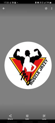 17:33 Vo LTE1 4G 79% MJ MUSCLE JAZZY Share Edit Lens 1734 4G+
