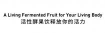 A Living Fermented Fruit for Your Living Body 活性酵果饮释放你的活力