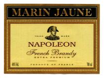 MARIN JAUNE TRADE MARK NAPOLEON French Brandy EXTRA PREMIUM PRODUCE OF FRANCE 40% Vol. 700ml