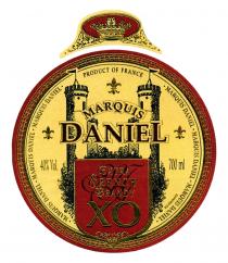 MARQUIS DANIEL MARQUIS DANIEL MARQUIS DANIEL MARQUIS DANIEL MARQUIS DANIEL MARQUIS DANIEL PRODUCT OF FRANCE MARQUIS DANIEL MA EXTRA FRENCH BRANDY XO 40% Vol. 700m1 EGE 17520 FRANCE