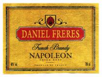 N N N N DANIEL FRERES French Brandy NAPOLEON EXTRA RARE PRODUCE OF FRANCE 40% Vol. 700ml