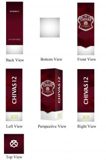 CHIVAS 12 James & John Chicas Back View Bottom View CHIVAS REGAL Front View CHIVAS 12 XII Left View CHIVAS REGAL CHIVAS CHIVAS 12 XII Perspective View CHIVAS 12 XII Right View Top View