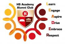 HS Academy Alumni Club H Learn Engage Aspire Drive Embrace Respect