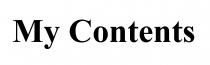 My Contents