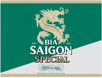 INTERNATIONAL BEER AWARDS GOLD MEDAL EST. 1875 BIA SAIGON SPECIAL INTERNATIONAL GOLD MEDAL Yakima Hops PREMIUM QUALITY BEER FROM VIET NAM PREMIUM QUALITY BEER FROM VIETNAM