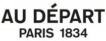 AU DEPART PARIS 1834