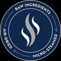 RAW INGREDIENTS MICRO-STEAMED AIR-DRIED