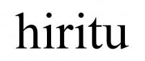 hiritu