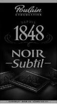 Poulain DEPUIS 1848 NOIR Subtil