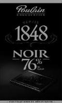 Poulain DEPUIS 1848 NOIR 76%