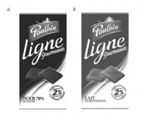 Poulain Ligne gourmande NOIR 70% DE CACAO 2% Poulain Ligne gourmande LAIT DE DEGUSTATION 2%