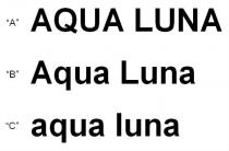 AQUA LUNA Aqua Luna aqua luna