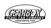 GEARBOX PEDAL CAR COMPANY CEDAR RAPIDS, IOWA