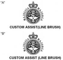 M MAJOLICA MAJORCA CUSTOM ASSIST(LINE BRUSH) M MAJOLICA MAJORCA CUSTOM ASSIST (LINE BRUSH)