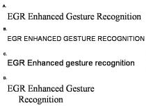 EGR Enhanced Gesture Recognition EGR ENHANCED GESTURE RECOGNITION EGR Enhanced gesture recognition