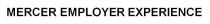 MERCER EMPLOYER EXPERIENCE