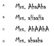 Mrs. AhaAha Mrs. aHaaHa Mrs. AhAAhA Mrs. ahaaha