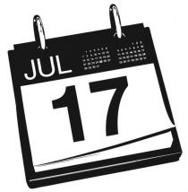 JUL 17 1 2 3 4 5 6 7 8 9 10 11 12 13 14 15 16 17 18 19 20 21 22 23 24 25 26 27 28 29 30 31