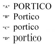 PORTICO Portico portico portico