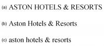 ASTON HOTELS & RESORTS Aston Hotels & Resorts aston hotels & resorts