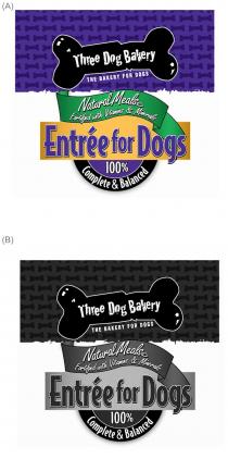 Entree for Dogs Three Dog Bakery THE BAKERY FOR DOGS Natural Meals Fortified with Vitamins & Minerals 100% Complete & Balanced