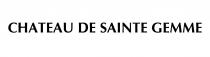 CHATEAU DE SAINTE GEMME