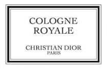 COLOGNE ROYALE CHRISTIAN DIOR PARIS