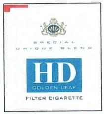 HD GOLDEN LEAF FILTER CIGARETTE SPECIAL UNIQUE BLEND