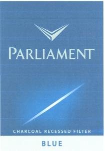 PARLIAMENT CHARCOAL RECESSED FILTER BLUE