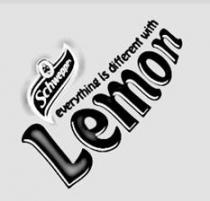Schweppes everything is different with Lemon