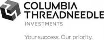 COLUMBIA THREADNEEDLE INVESTMENTS Your success Our priority.
