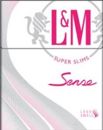 L & M SUPER SLIMS SENSE LESS SMELL