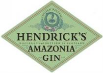 HENDRICK`S DISTILLED and BOTTLED IN SCOTLAND AMAZONIA GIN LIMITED RELEASE