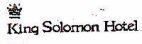 KING SOLOMON HOTEL