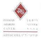 ZYSMAN AHARONI GAYER ADVOCATES Z A G ZAG זיסמן אהרוני גייר עורכי דין