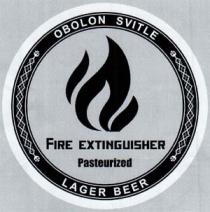 OBOLON SVITLE FIRE EXTINGUISHER Pasteurized LAGER BEER