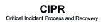 CIPR Critical Incident Process and Recovery