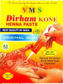 VMS Dirham KONE HENNA PASTE