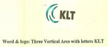 KLT Three Vertical Arcs with letters KLT