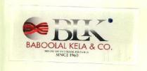 BLK BABOOLAL KELA & CO. HOUSE OF INTERIOR FIXTURES SINCE 1960