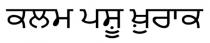 KALAM PASHU KHURAK