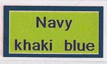 Navy khaki blue