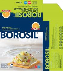 BOROSIL Klip-N-Store Square