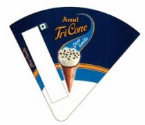 AMUL TRICONE CHOCO VANILLA SLEEVE